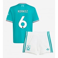 Stroje piłkarskie Liverpool Milos Kerkez #6 Koszulka Trzeciej dla dzieci 2025-26 Krótki Rękaw (+ szorty)